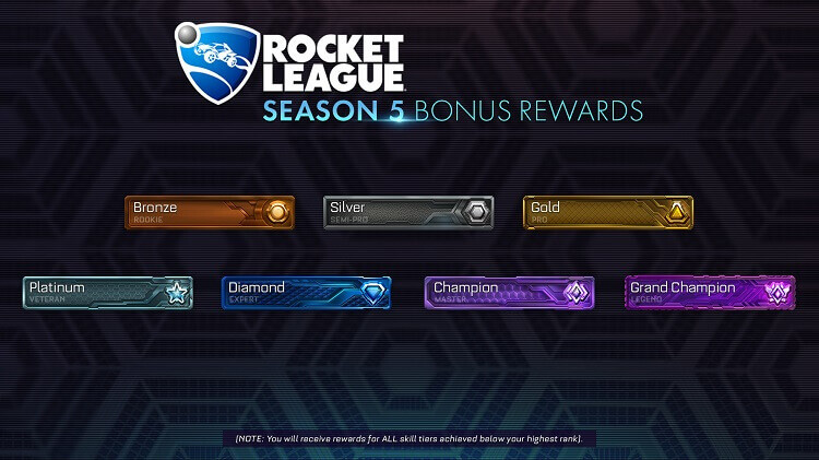 rocket league sezon 5 ödülleri