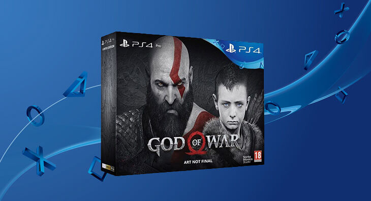 god of war playstation 4 pro paketi