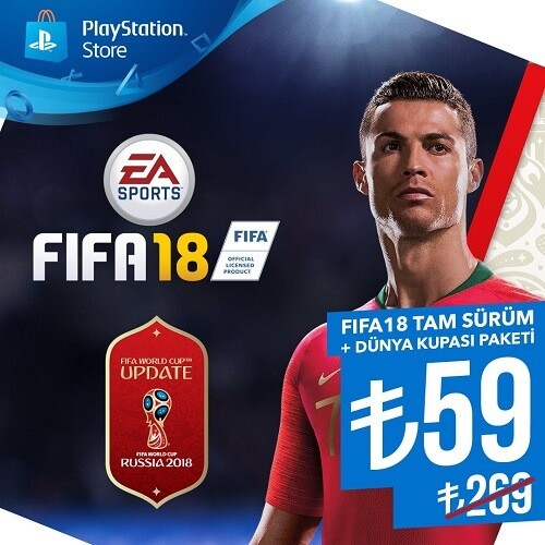 PlayStation Store FIFA 18 indirimi