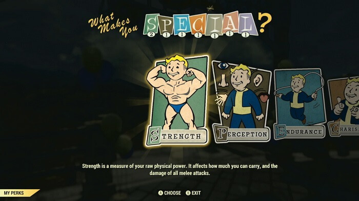 Fallout 76 Perk sistemi