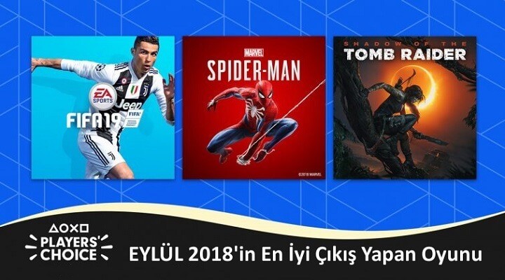 PlayStation Oyuncuların Seçimi Eylül 2018