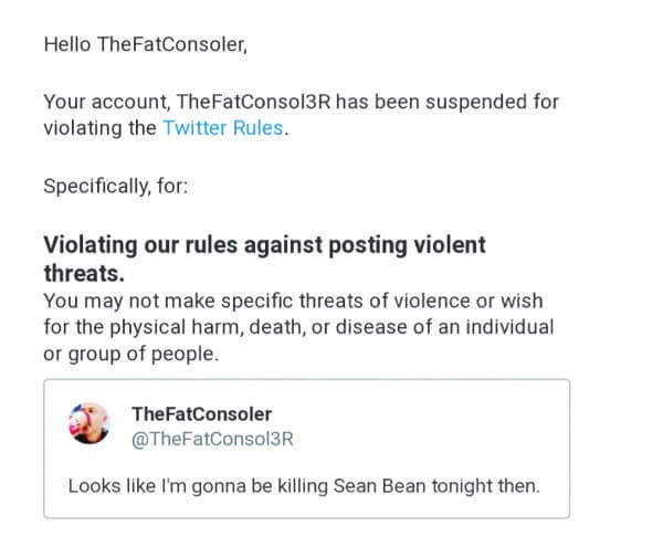 Hitman 2 Sean Bean Twitter yasağı