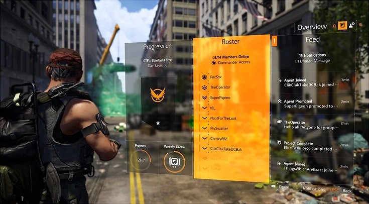 The Division 2 Klan sistemi