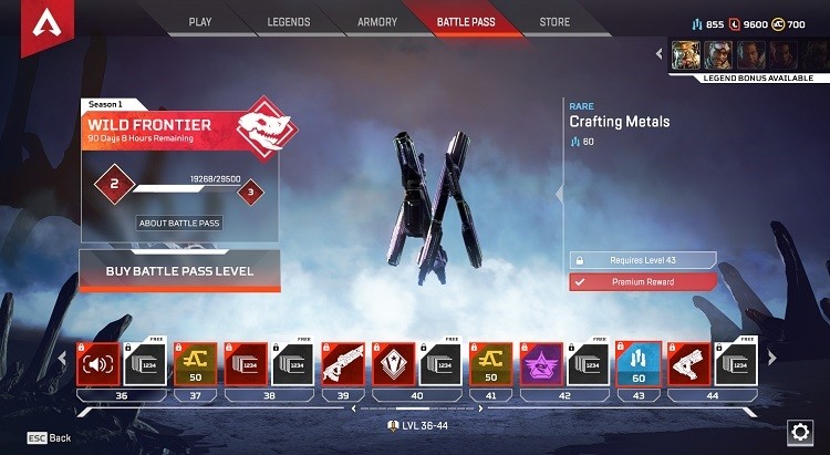 Apex Legends Crafting Metal Belçika