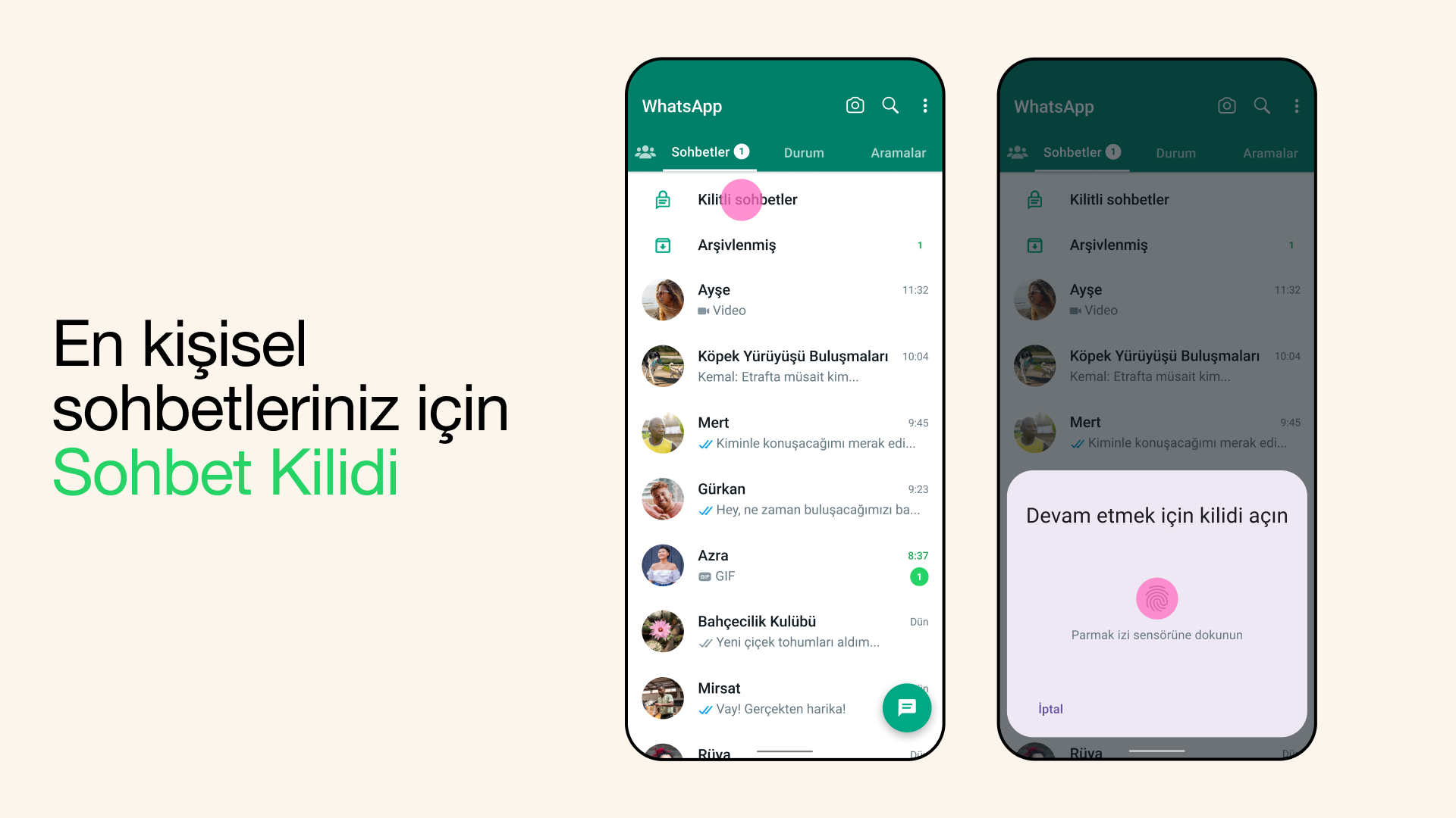 Whatsapp Sohbet Kilidi 
